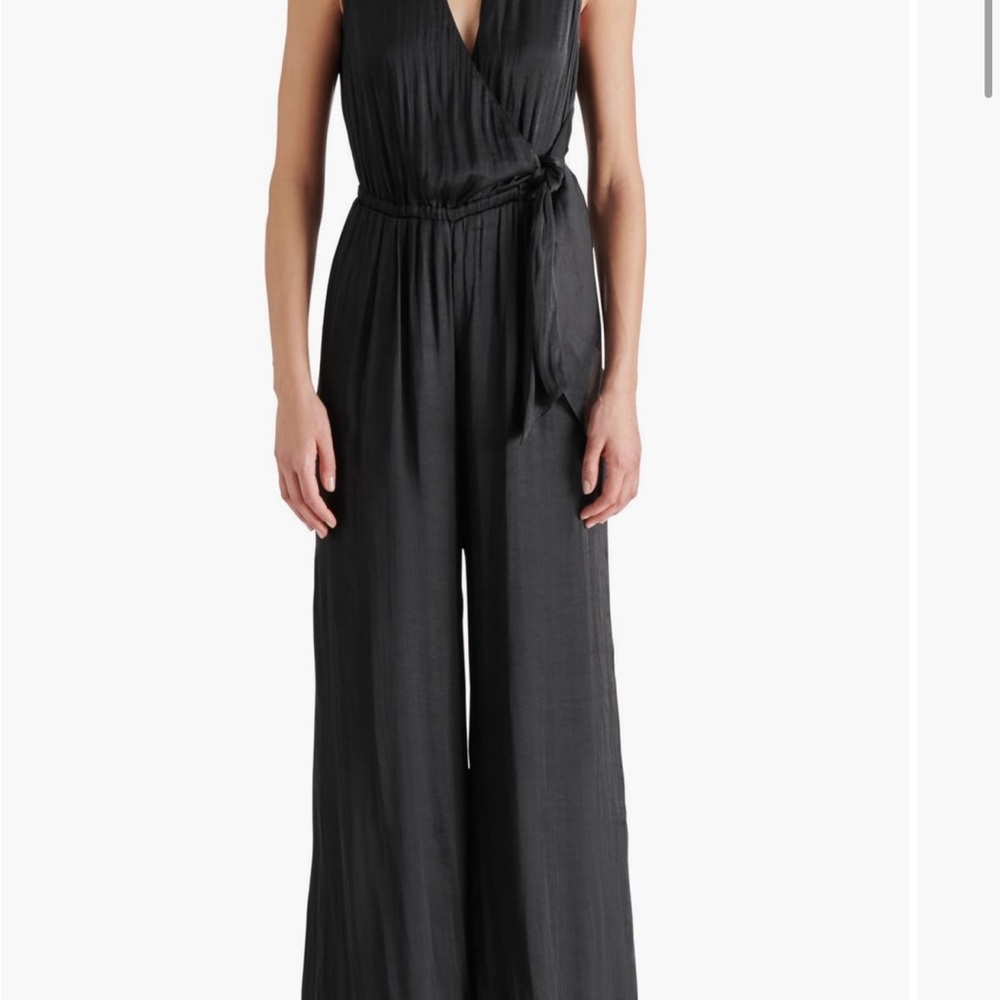 Steve Madden Nadya Tie Waist satin Women's Jumpsuit size XS - NWT
